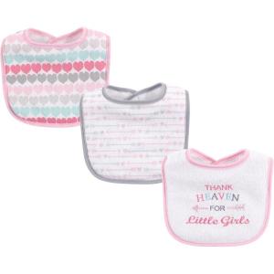 image:imageLuvable Friends Unisex Baby Cotton Terry Drooler Bibs with Fiber FillingGirl Thank Heaven