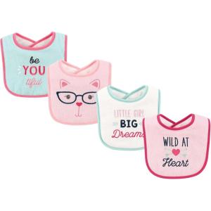 image:imageLuvable Friends Unisex Baby Cotton Terry Drooler Bibs with Fiber FillingHeart
