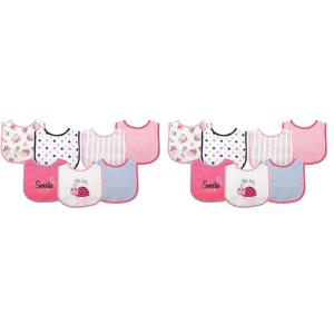 image:imageLuvable Friends Unisex Baby Cotton Terry Drooler Bibs with PEVA Back Ladybug One Size Pack of 2Ladybug