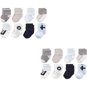 image:imageLuvable Friends Unisex Baby Crew Socks 6PackAirplane 16piece