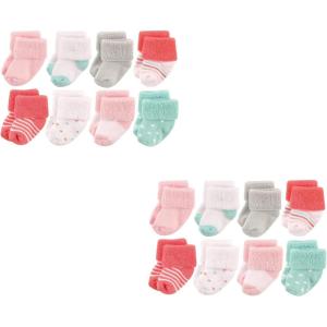 image:imageLuvable Friends Unisex Baby Crew Socks 6PackCoral Dot 16piece