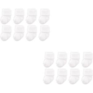 image:imageLuvable Friends Unisex Baby Crew Socks 6PackWhite 16piece