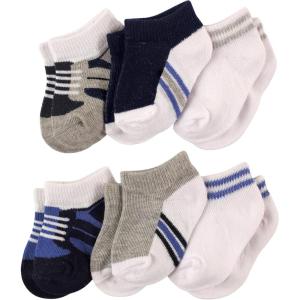 image:imageLuvable Friends Unisex Baby Newborn and Baby Socks SetBlue Gray 6pack