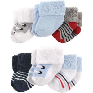 image:imageLuvable Friends Unisex Baby Newborn and Baby Socks SetBlue Gray Sneakers
