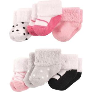 image:imageLuvable Friends Unisex Baby Newborn and Baby Socks SetPink Black Shoes