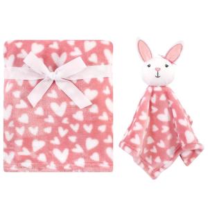 image:imageLuvable Friends Unisex Baby Plush Blanket and Security Blanket Elephant Maze One SizeBunny Heart