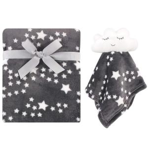 image:imageLuvable Friends Unisex Baby Plush Blanket and Security Blanket Elephant Maze One SizeNight Sky