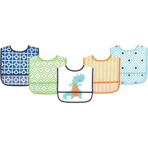 image:imageLuvable Friends Unisex BabyWaterproof PEVA BibsDinosaur