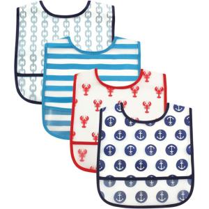 image:imageLuvable Friends Unisex BabyWaterproof PEVA BibsNautical
