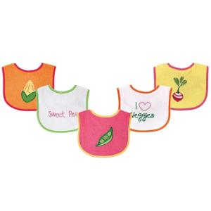 image:imageLuvable Friends Veggie Themed Bibs Pink 5Count