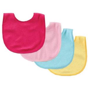 image:imageLuvable Friends Waterproof Absorbent Bib Green 4CountPink