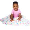 image:imageLuvable Friends Dot Print Coral Fleece Blanket Yellow