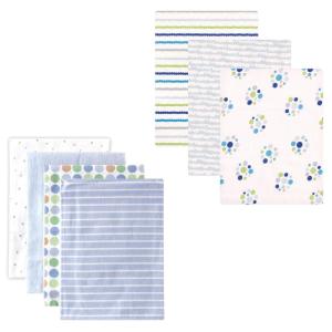 image:imageFlannel Receiving Blanket 7PackBoy PawsBlue Dots