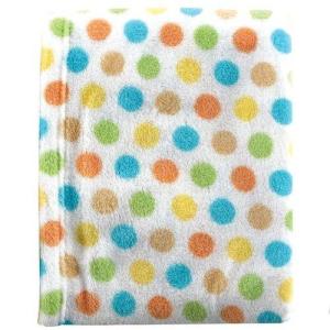 image:imageLuvable Friends Dot Print Coral Fleece Blanket Yellow