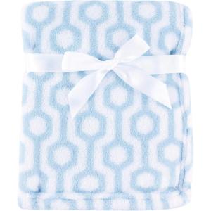 image:imageLuvable Friends Unisex Baby Coral Fleece Blanket Gray Plaid One SizeBlue Hexagon