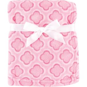 image:imageLuvable Friends Unisex Baby Coral Fleece Blanket Gray Plaid One SizePink Clover