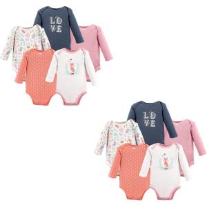 image:imageHudson Baby Unisex Baby Cotton LongSleeve BodysuitsWoodland Fox 10piece