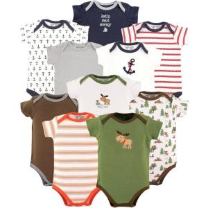 image:imageLuvable Friends Baby Boy and Girl 10 Pack BodysuitsBoy Nautical  Moose