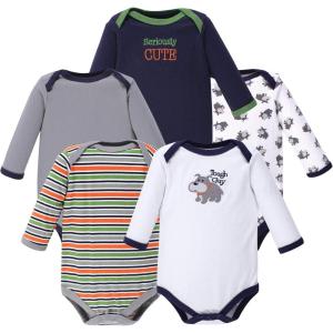 image:imageLuvable Friends babygirls Cotton Longsleeve BodysuitsDog