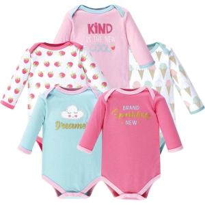 image:imageLuvable Friends babygirls Cotton Longsleeve BodysuitsDreamer