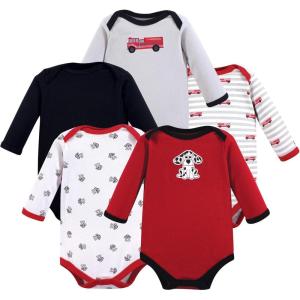 image:imageLuvable Friends babygirls Cotton Longsleeve BodysuitsFire Truck