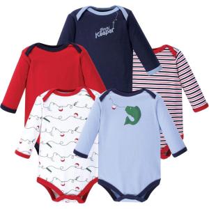image:imageLuvable Friends babygirls Cotton Longsleeve BodysuitsFish