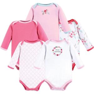 image:imageLuvable Friends babygirls Cotton Longsleeve BodysuitsFloral