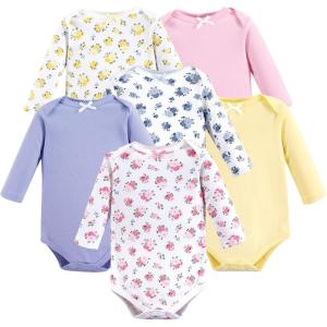 image:imageLuvable Friends babygirls Cotton Longsleeve BodysuitsFloral Longsleeve