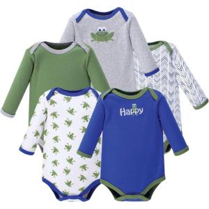 image:imageLuvable Friends babygirls Cotton Longsleeve BodysuitsFrog