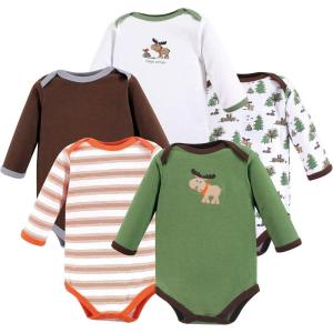 image:imageLuvable Friends babygirls Cotton Longsleeve BodysuitsMoose