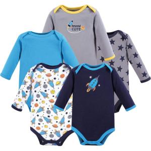 image:imageLuvable Friends babygirls Cotton Longsleeve BodysuitsRocket