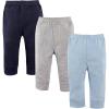 image:imageLuvable Friends Unisex 3 Pack Tapered Ankle Pants Blue amp Gray 69 Months