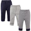 image:imageLuvable Friends Unisex 3 Pack Tapered Ankle Pants Navy Stripes 1824 Months