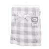 image:imageLuvable Friends Unisex Baby Coral Fleece Blanket Gray Plaid One Size Pack of 2