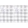 image:imageLuvable Friends Unisex Baby Coral Fleece Blanket Gray Plaid One Size Pack of 2