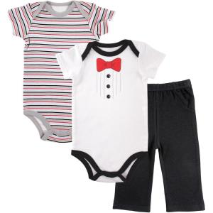image:imageLuvable Friends Unisex Baby Cotton Bodysuit and PantBlack