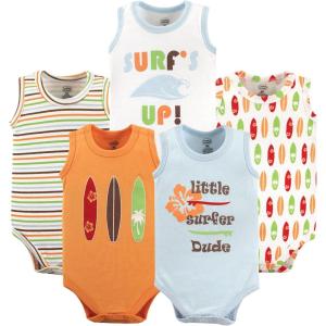 image:imageLuvable Friends Unisex Baby Cotton Sleeveless BodysuitsSurfer