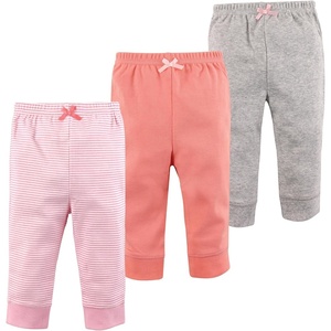 image:imageLuvable Friends Basics Unisex Baby Everyday Cotton Pants 3PackBlush Blossom Stripes