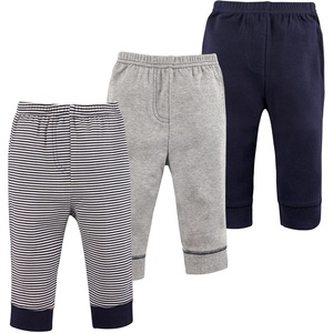 image:imageLuvable Friends Basics Unisex Baby Everyday Cotton Pants 3PackOceanic Gray Bands