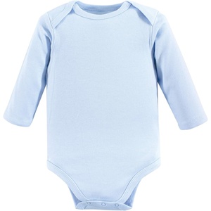 image:imageLuvable Friends Unisex Baby Cotton BodysuitsBlue Longsleeve