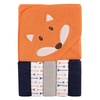 image:imageLuvable Friends Hooded Towel and 5 Washcloths Boy Fox