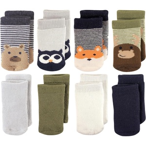 image:imageLuvable Friends Basics Baby Cozy Terry Socks 8PackForest Friends