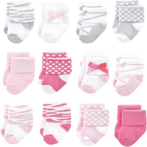image:imageLuvable Friends Basics Unisex Baby Cozy Terry Baby Sock 12Pack Ballet Blush 06 Months