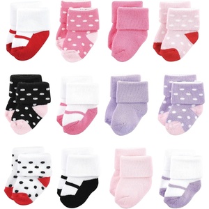 image:imageLuvable Friends Basics Unisex Baby Cozy Terry Baby Sock 12Pack Sweet Blossom Steps 612 Months