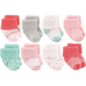image:imageLuvable Friends Basics Unisex Baby Cozy Terry Socks 8PackBlush Dot Delight