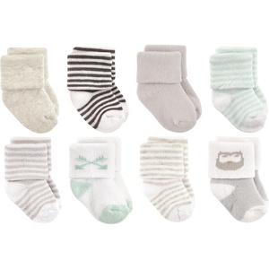 image:imageLuvable Friends Basics Unisex Baby Cozy Terry Socks 8PackForest Friends Owls
