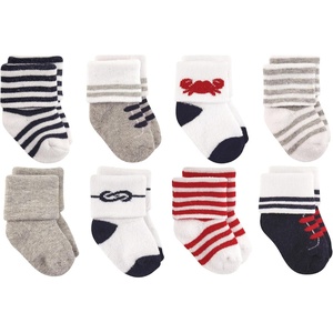 image:imageLuvable Friends Basics Unisex Baby Cozy Terry Socks 8PackOcean Nautical