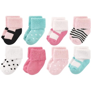 image:imageLuvable Friends Basics Unisex Baby Cozy Terry Socks 8PackSweet Petal Steps