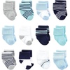 image:imageLuvable Friends Basics Unisex Baby Cozy Terry Baby Sock 12Pack Oceanic Stripes 06 Months