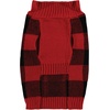 image:imageLuvable Friends Dogs and Cats Knit Pet Sweater Burgundy Argyle LargeBuffalo Plaid